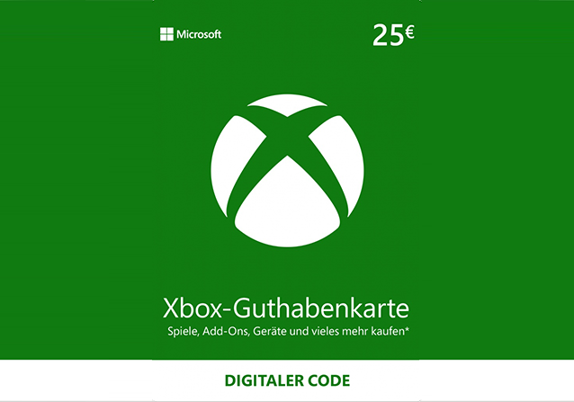 Microsoft Xbox Live Guthaben 25€