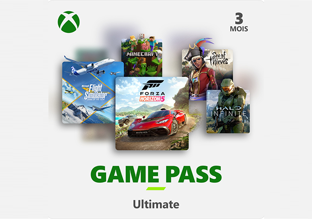 Microsoft Xbox Game Pass Ultimate 3 Mois Abonnement